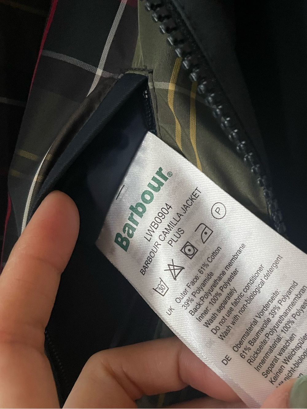 Barbour Camilla Jacket Plus. Size 3X Women #395 - Picture 7 of 13